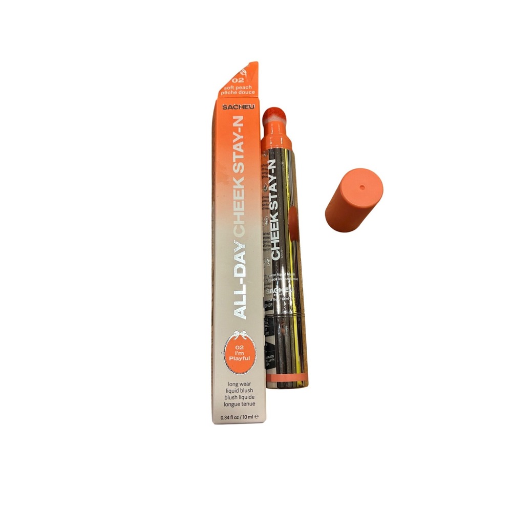 Sacheu AllDay Cheek Stay-N Long Wear Liquid Blush 02 I'm Playful Soft Peach READ